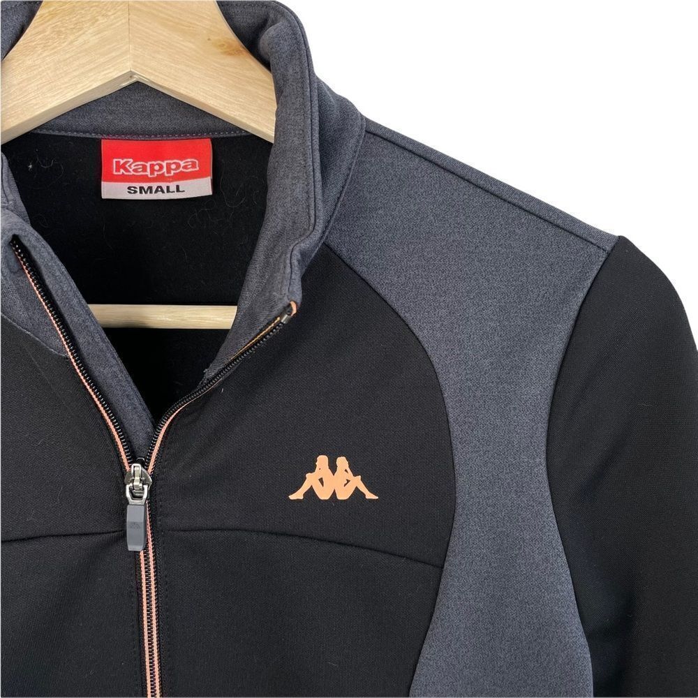 Kappa Full Zip Black Track Jacket - Picture 3 of 8